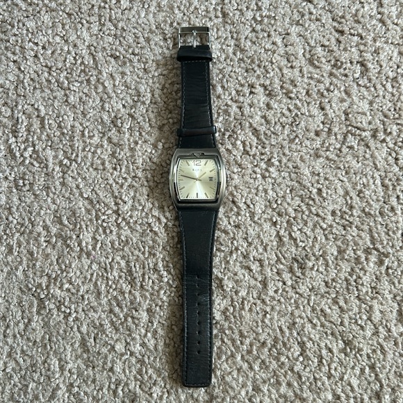 Apt.9 women’s‎ vintage genuine leather silver/brown adjustable watch - Picture 1 of 8